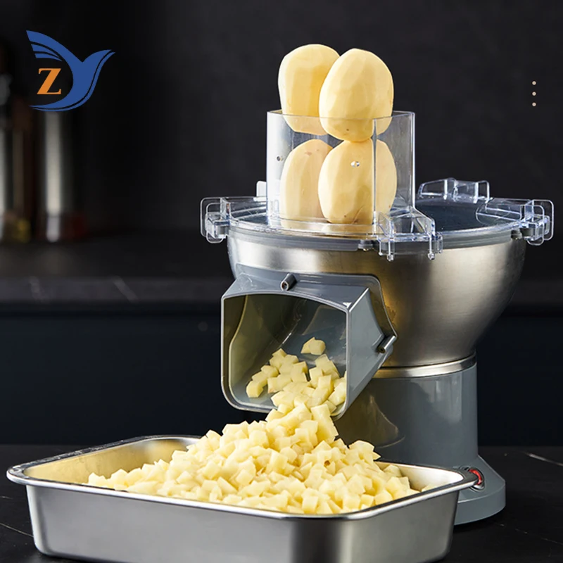 Dicing Machine M1 Commercial Vegetable Fruit Mango Pineapple Large Feed Port Radish Potato Slice Both Soft and Hard Ingredients