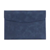 A4 Leather Document Storage Bag Briefcase Simple and Retro Single-layer Thick and Waterproof Large Capacity Business Bag 6
