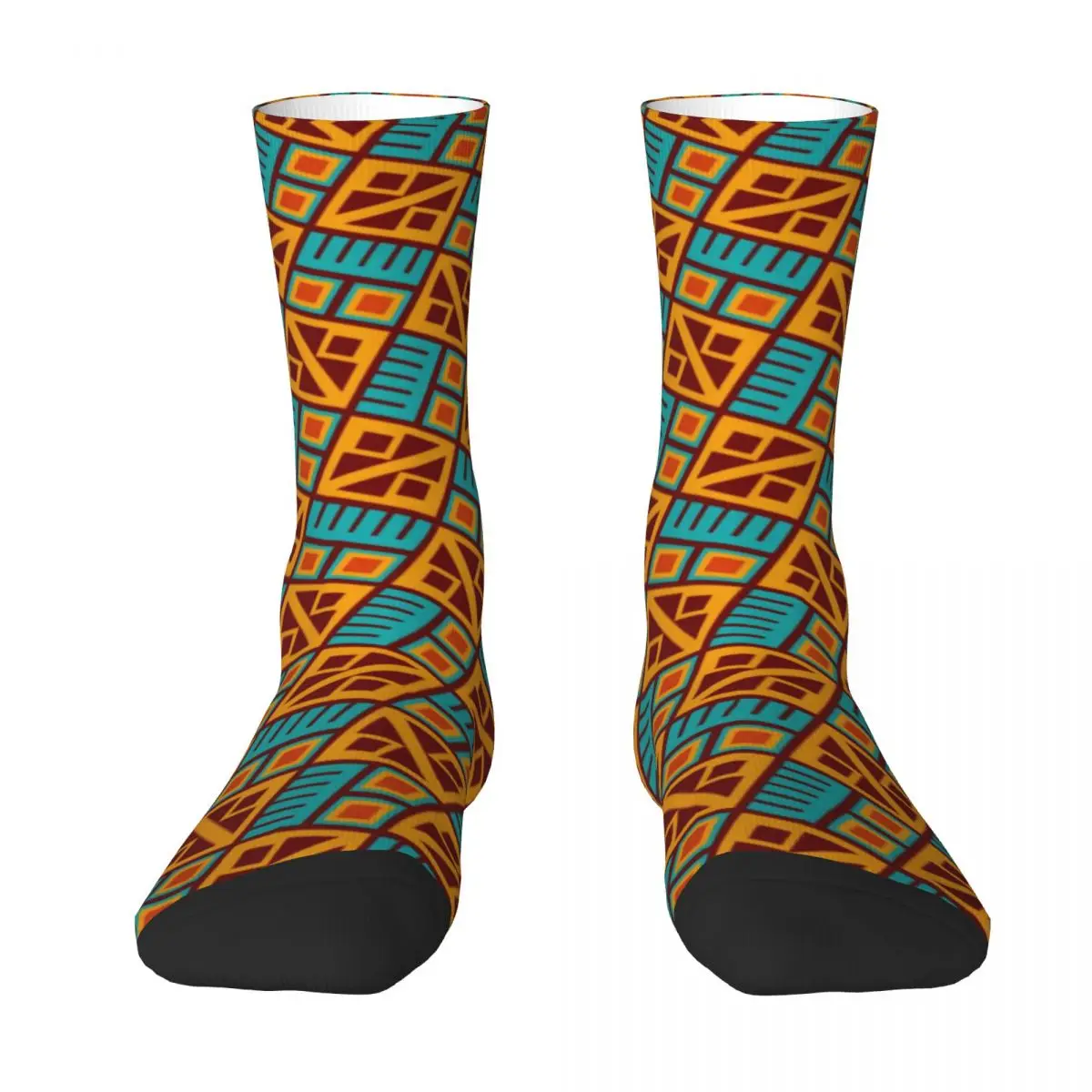 African Tribal Stockings Female Retro Design Print Socks Warm Soft Elegant Socks Winter Running Anti Skid Design Socks Gift