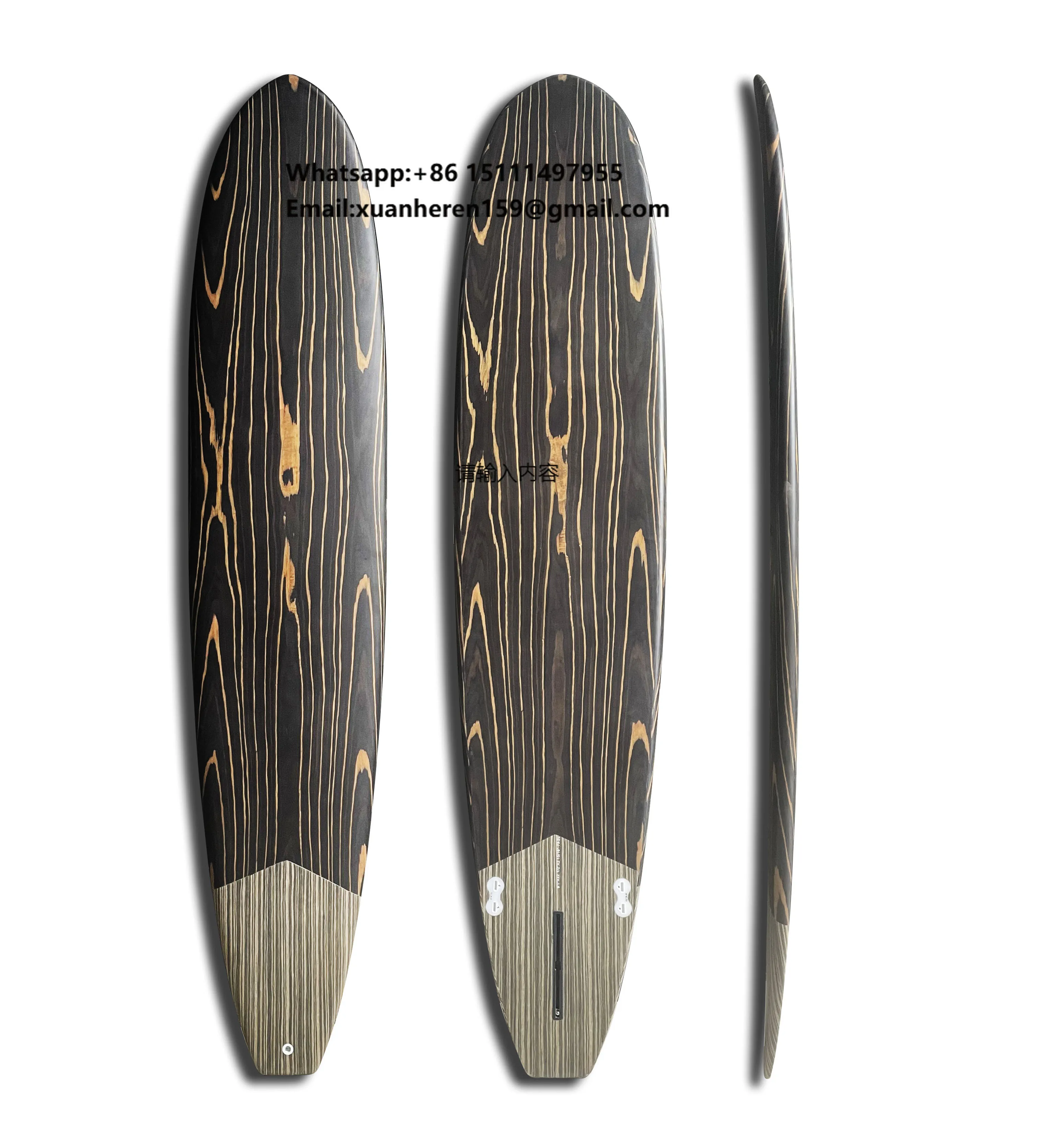 2023 New Super Good Quality 9 Feet Wood Grain Surfboard EPS Longboard Beautiful Texture Light Weight Large Water Displacement