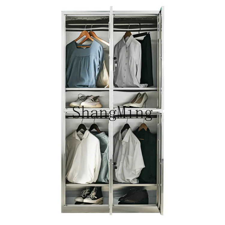 DSA stainless steel locker multi-door with lock storage purification workshop staff shoe cabinet