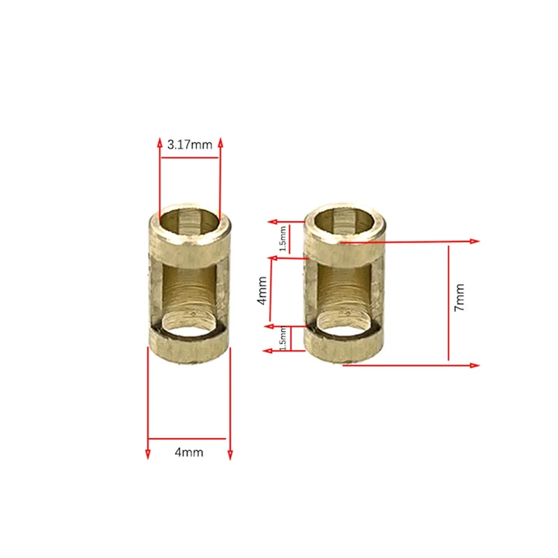 MN78-eje delantero y trasero de Metal con manga de eje de 3mm a 4mm para MN78 MN-78 MN 78 1/12 RC, piezas de actualización de coche, negro