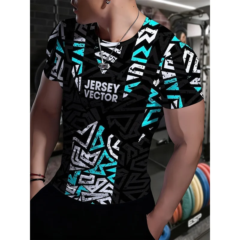Sommer-Outdoor-Sport-T-Shirt für Herren, schnelltrocknend, hochelastisch, Fitness-Bekleidung, vielseitiges Lauf- und Trainings-Oberteil
