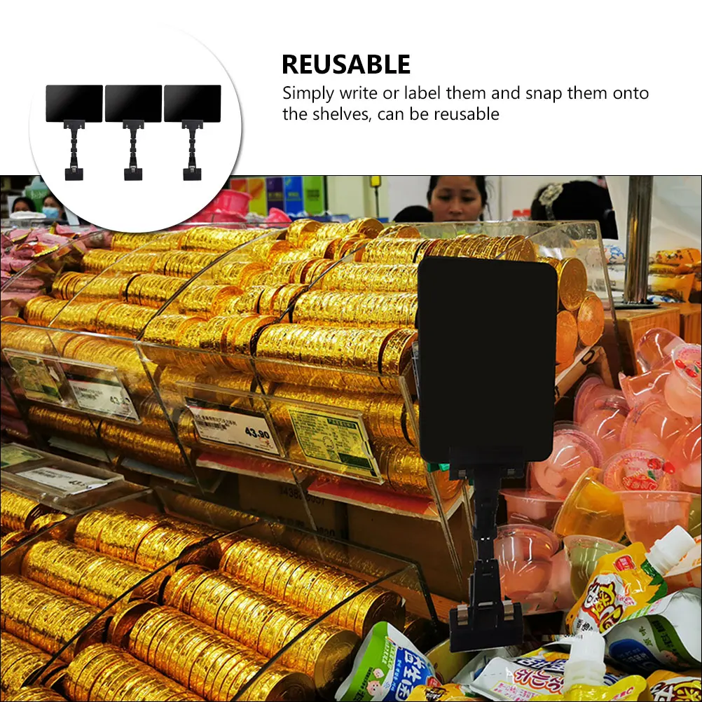 

Price Tag Clip Bins Label Basket Holders Labels Shelf Sign Clips for Labeling Abs Plastic on