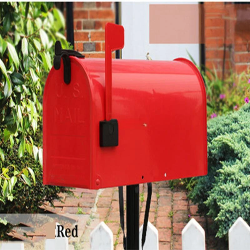 American style Security Stand Floor Mailbox Postbox Metal Anti-rust Outdoor Garden Park Suggestion Post Box Letter Box 4020