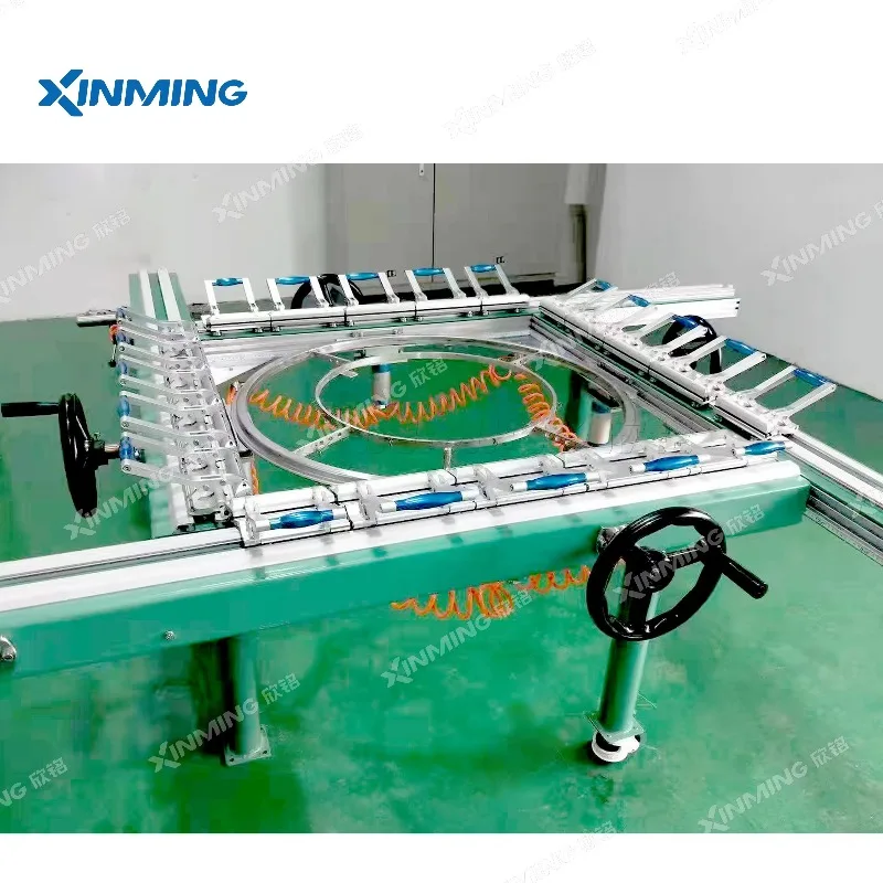 Factory Sales Semi-Automatic Pneumatic 0-50N Portable Screen Tension Machine Economical Screen Printing Plate Making Equipment