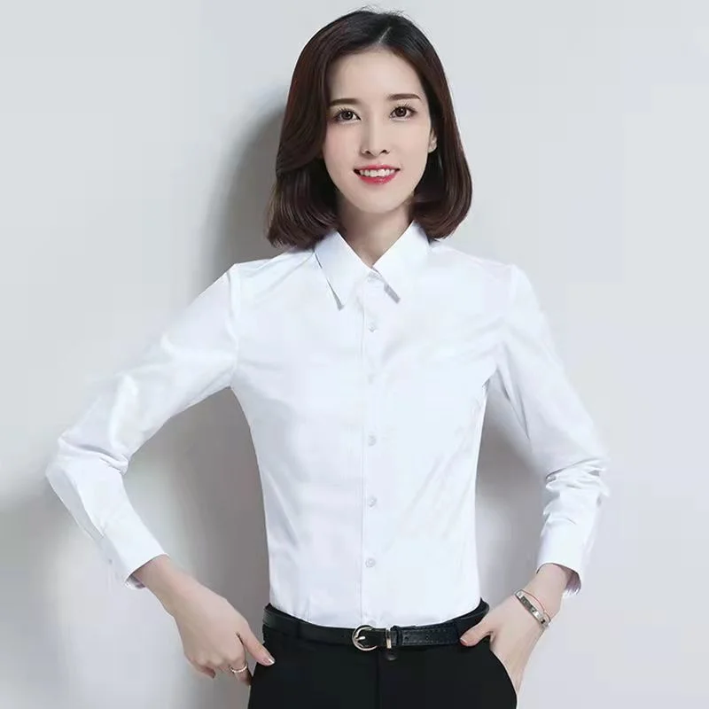 Add Velvet Thickened Winter Shirt Women\'s Shirt Blouse 2023 New Korean Version Loose Warm Primer Shirt Work Clothes Female