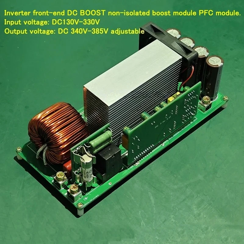 Módulo de refuerzo de 5KW DC130V-330V a DC 340V-385V, módulo PFC de refuerzo sin aislamiento de CC de potencia completa, etapa frontal del inversor