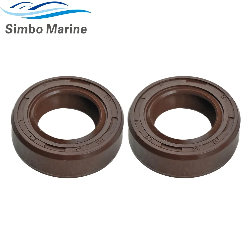 2PCS 93101-13M12 Oil Seal For Yamaha Outboard 2T Parsun Hidea HDX SEAPRO 3-4HP