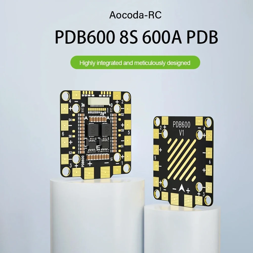 Aocoda-RC PDB400 8S/12S 400A PDB Oder PDB600 8S 600A Verteilerplatine Für Quadcopter Drone Starrflügel Amperemeter