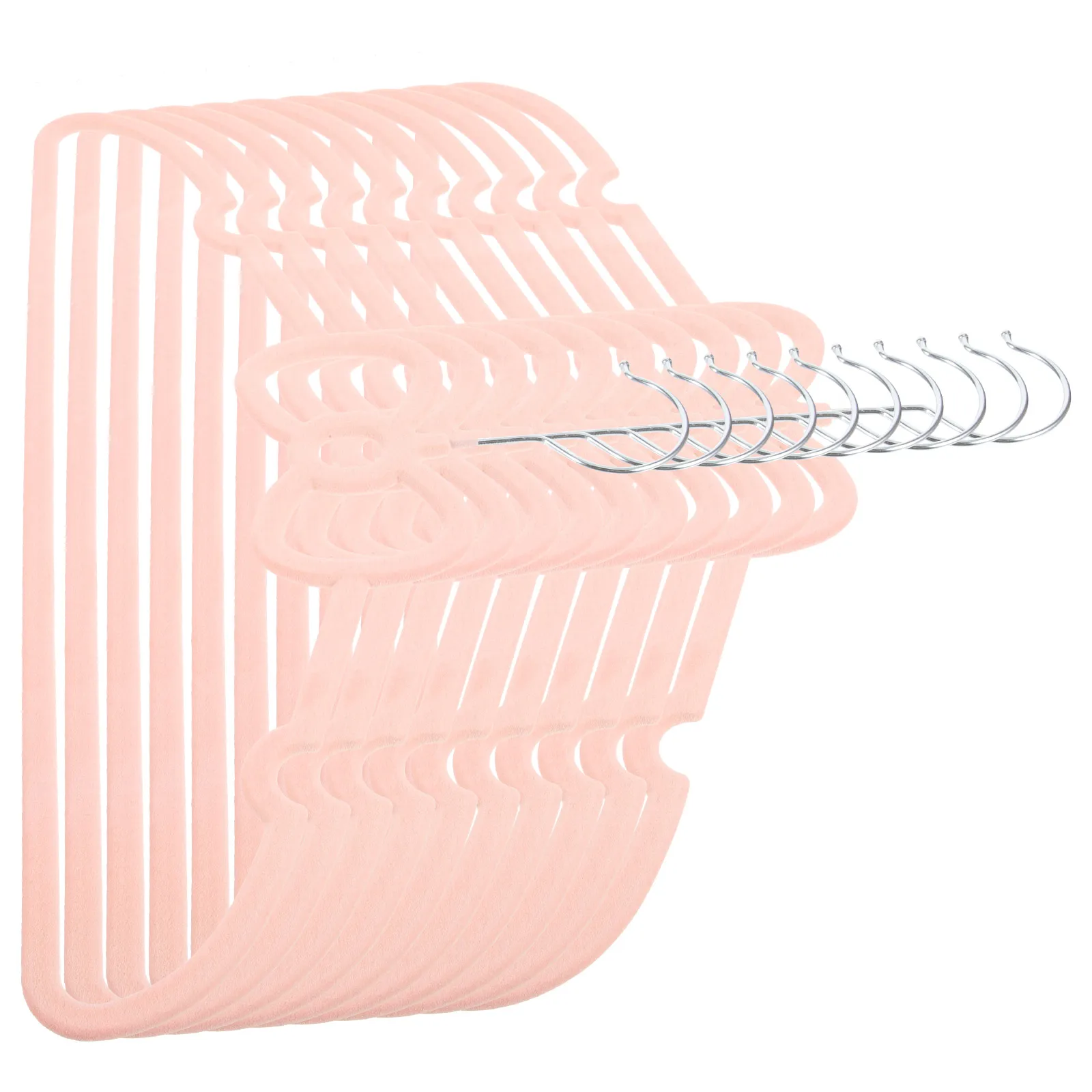 

10 Pcs Flocked Clothes Clothes Hangers For Dress Hangers Non Slip Closet Storage For Dress Pants Jackets