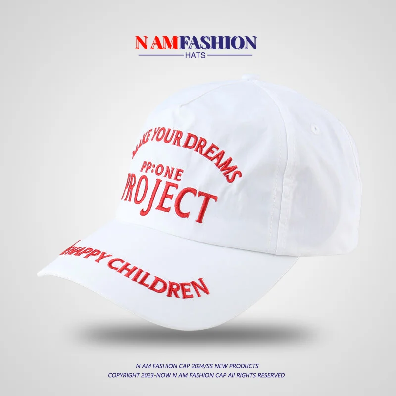 Niche Letters Street Fashion Peaked Cap Female Korean Summer Quick-Drying Thin Soft Top Sun-Proof Baseball Cap Male