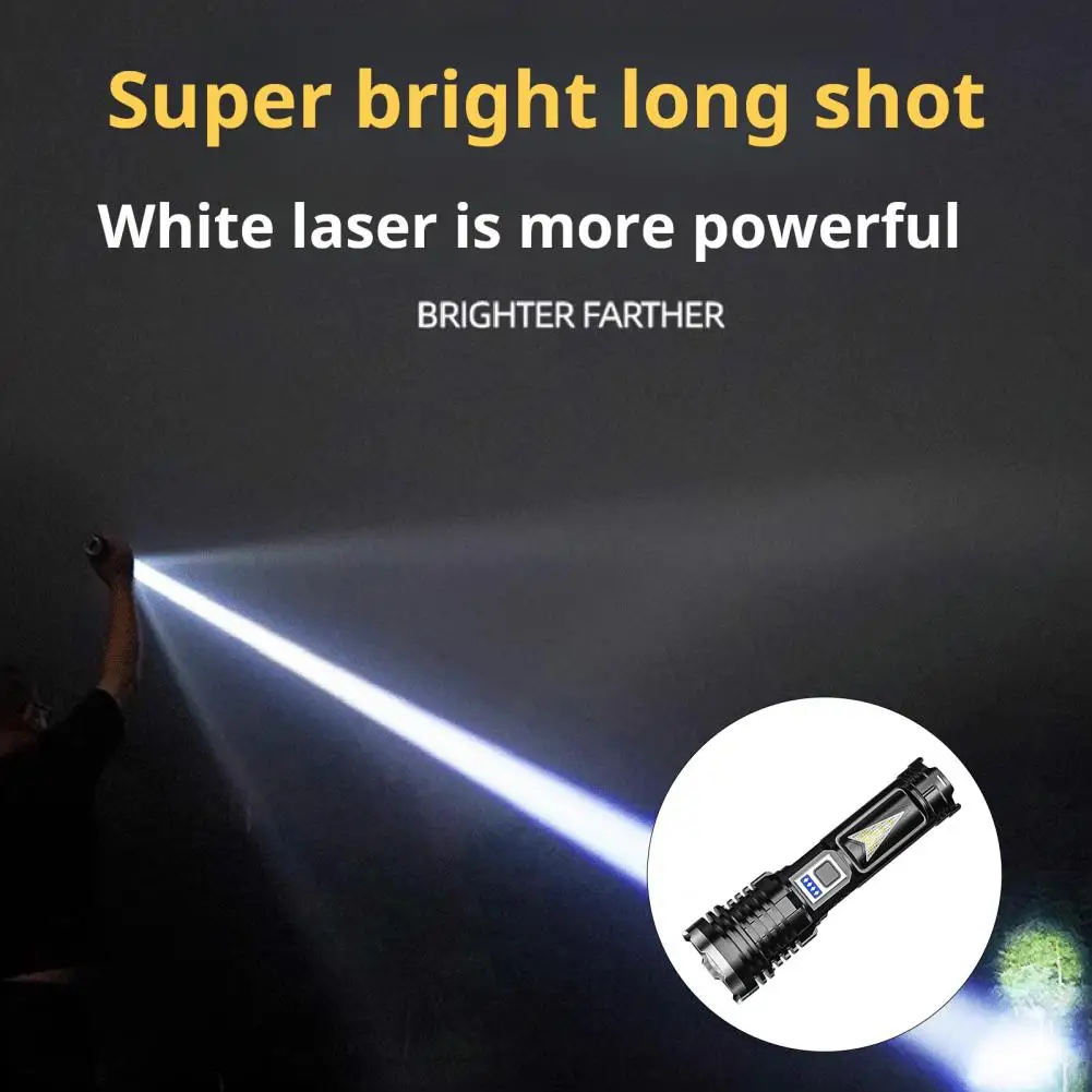 Led Flashlight Multi-functional Led Flashlight High-lumen Waterproof Flashlight with 5 Modes Usb Rechargeable Led for Outdoor