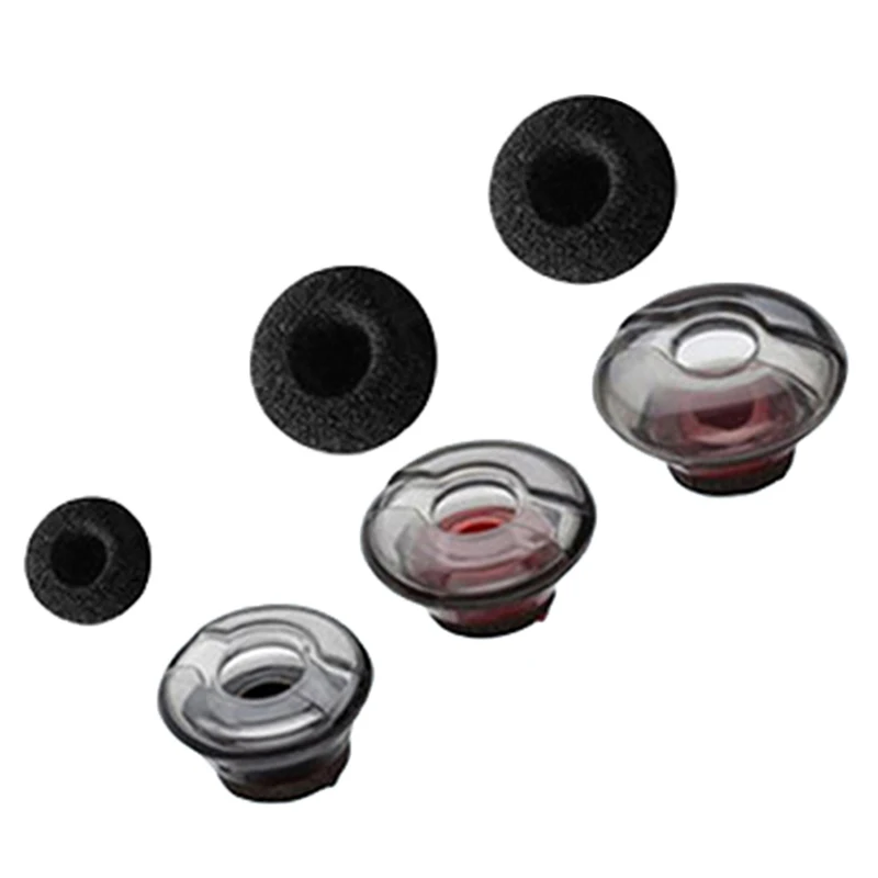 Earplug Earphone Tip Soft Silicone Ear Pads Earbuds Tips Eargels Black Foam Accessories For Plantronics Voyager 5200 Earplugs