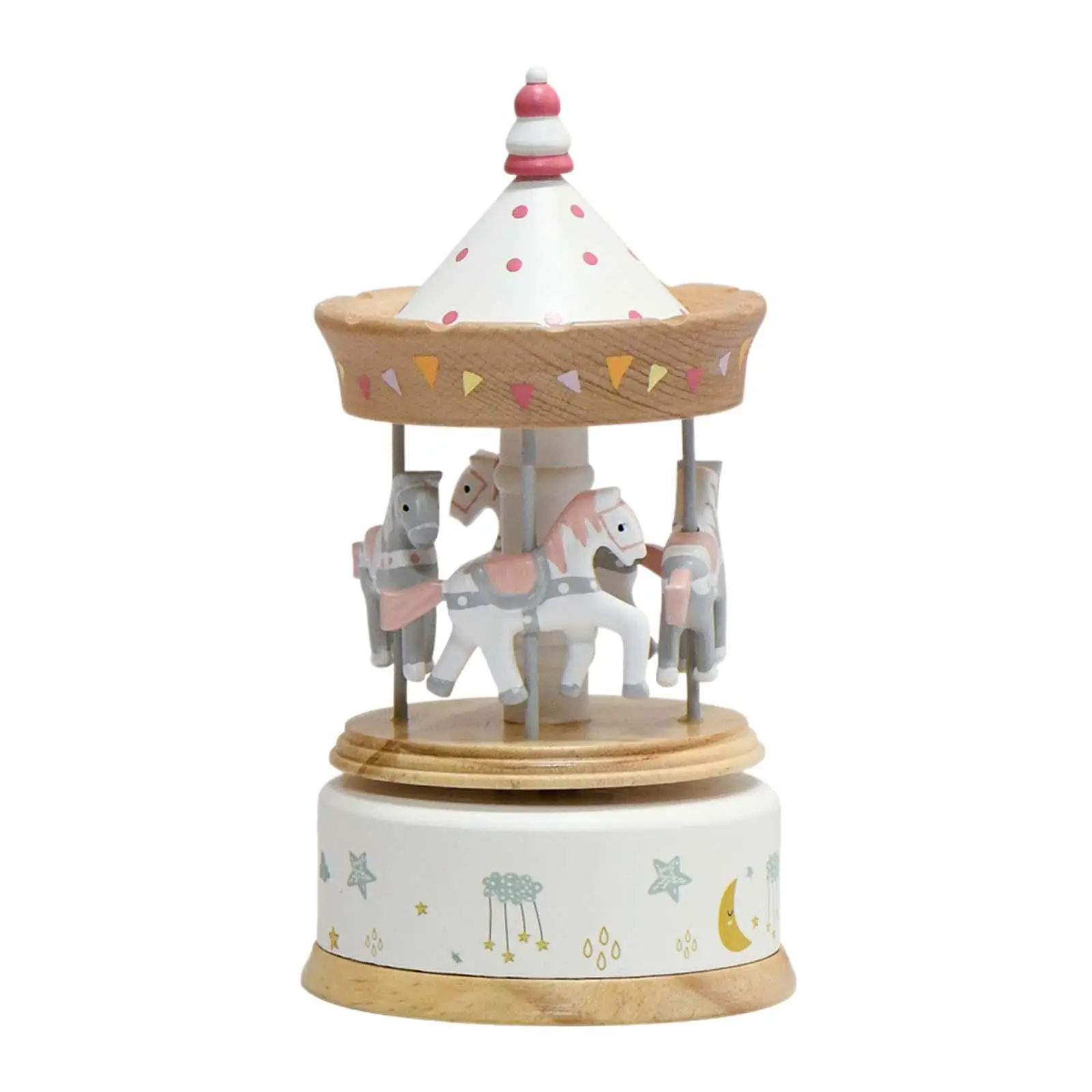 Music Box Christmas Xmas Rotates Windup Wife Girlfriend Festival Valentine Women Collectible Friends Merry Go Round Music Box