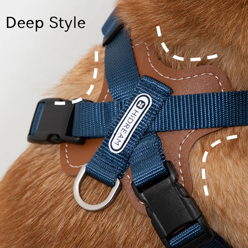 

Dog High Density Imported Nylon Strap X-shaped Chest and Back Adjustable Harness Vest Pet Training Vest Harness Leash Strape