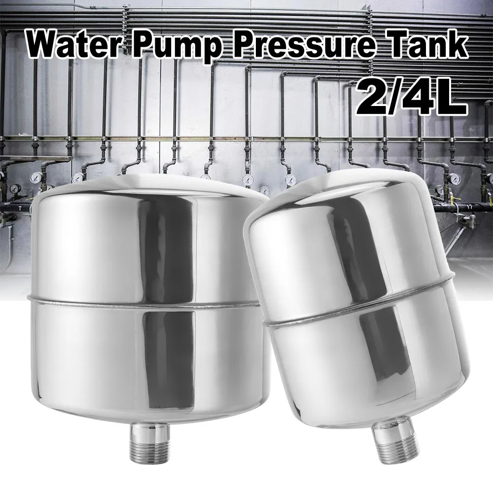 

Stainless Steel Water Pump Pressure Tank Leakage Free Male Thread Pump Pressure Control Tank Easy To Install Widely Use