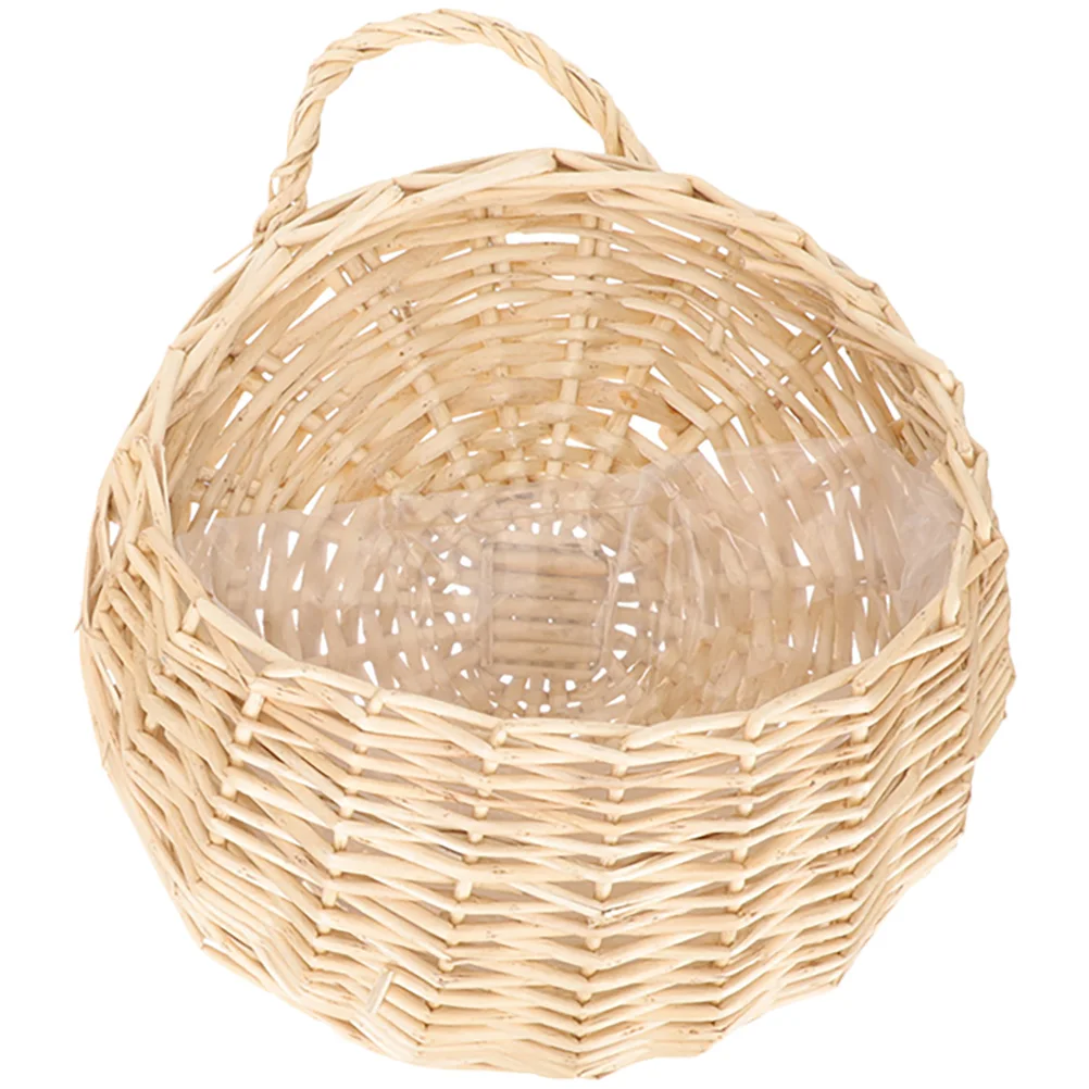 

Rattan Wall Hanging Flower Basket Large Size Natural Woven Planter for Plants Decorative Vine Basket H made Holder