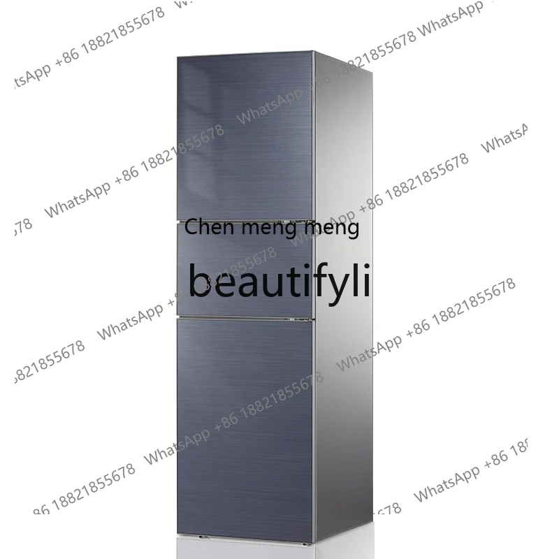 

Z189 Refrigerator Three-Door Model for Home and Dormitory Use, First-Class Energy Efficiency, Brushed Glass Door Refrigerator