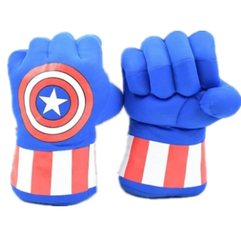 Capitan America Hulk Guanti da pugno per bambini MARVEL Supereroe Accessori per costumi cosplay Maschera Mantello Ragazzi Giocattoli Regalo di compleanno ^ 0 * l