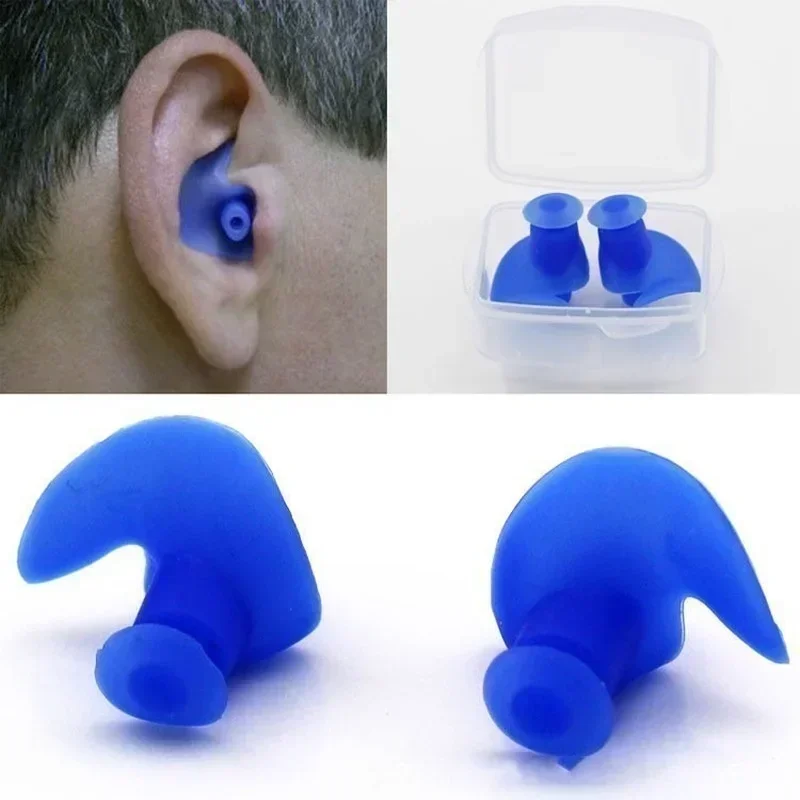 1 Pair Waterproof Ear Plugs Swimming Silicone Earplugs Diving Adult Ear Protector Water Sports Swimming Anti-noise Accessories