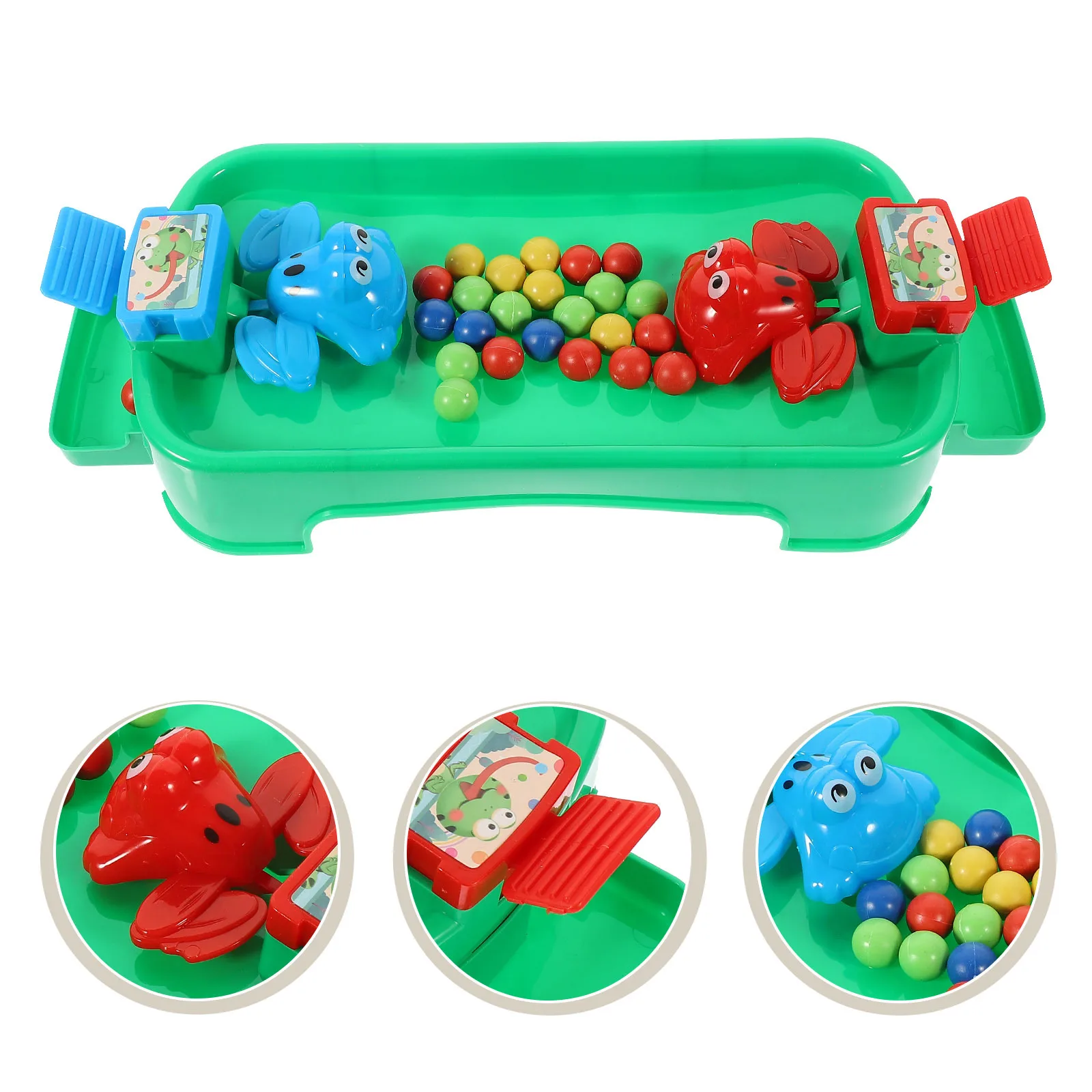 

1Set Frogs Eating Beads Board Game Colorful Beads Interactive Educational Game Develop Concentration Flexibility Family Friends