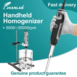 JOANLAB 220V Handheld High-speed Homogenizer Dispersion Emulsifier Laboratory Cell Tissue Crusher Mixer MHZ-01