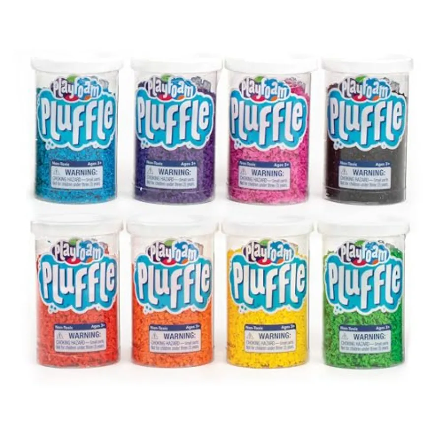 

Pluffle Mini 8-Pack - Preschool Sensory Bin Filler, Tactile Sensory Toys for Toddlers 3-4, Mess Free Slime Alternative, Satisfy