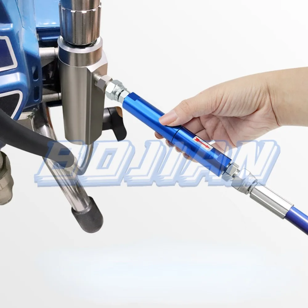 Blue Filter With Two Connector Joint Adapters Airless Paint Spray Gun Accessories