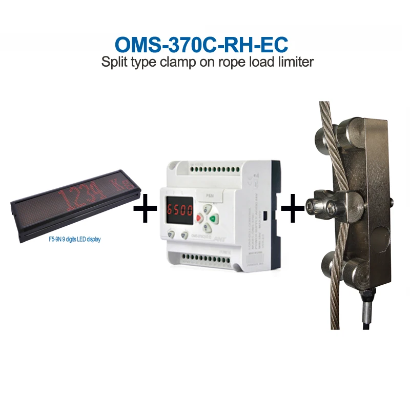 Split-type Kraanoverbelastingsregelingbegrenzer OMS 370C RH-EC-5T 5 TON met LED groot display voor lezen over lange afstanden