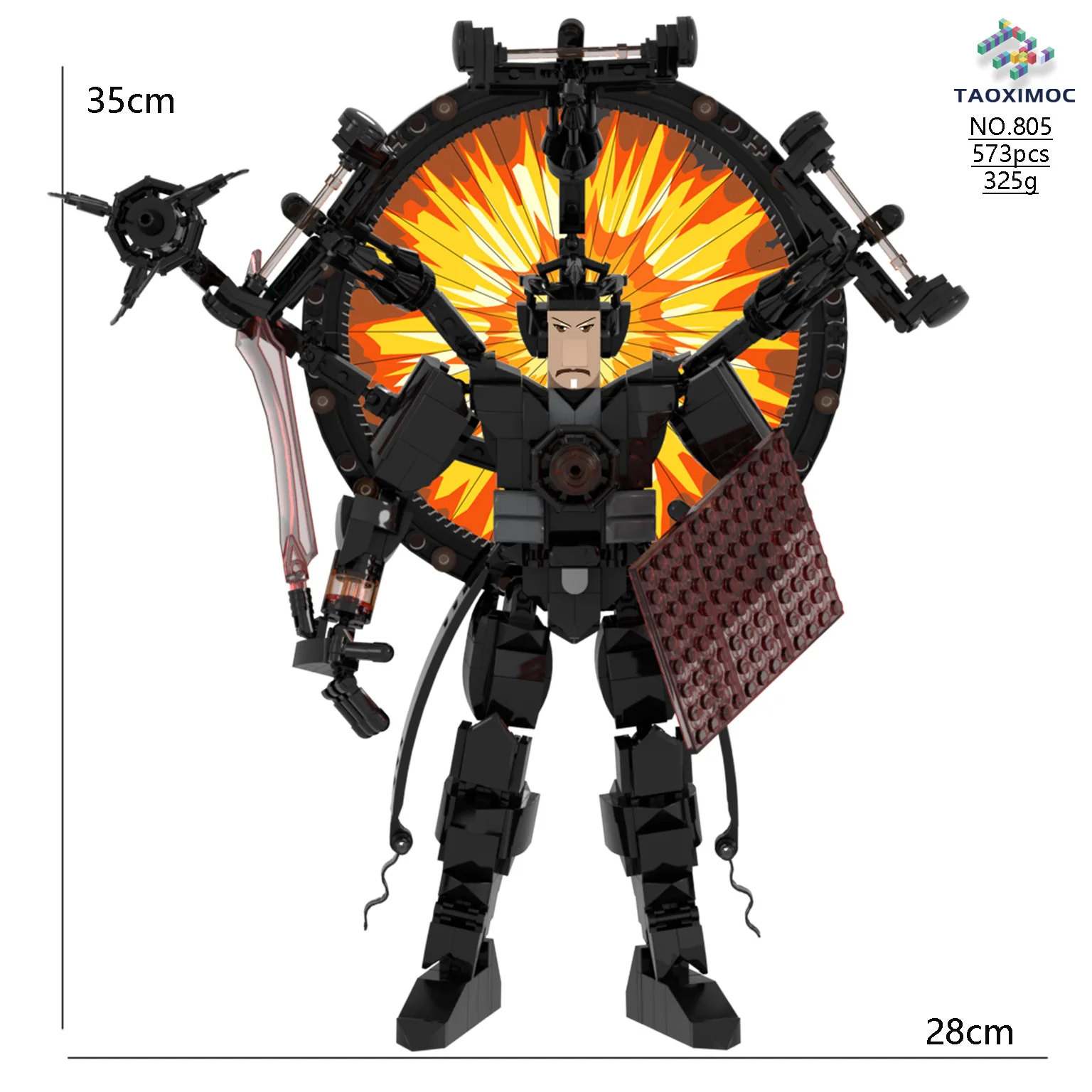 

Skibidi Toilet MOC Abstract Robot Building Blocks Compatible With LEGO Astronomical Judge Model Bricks Toys