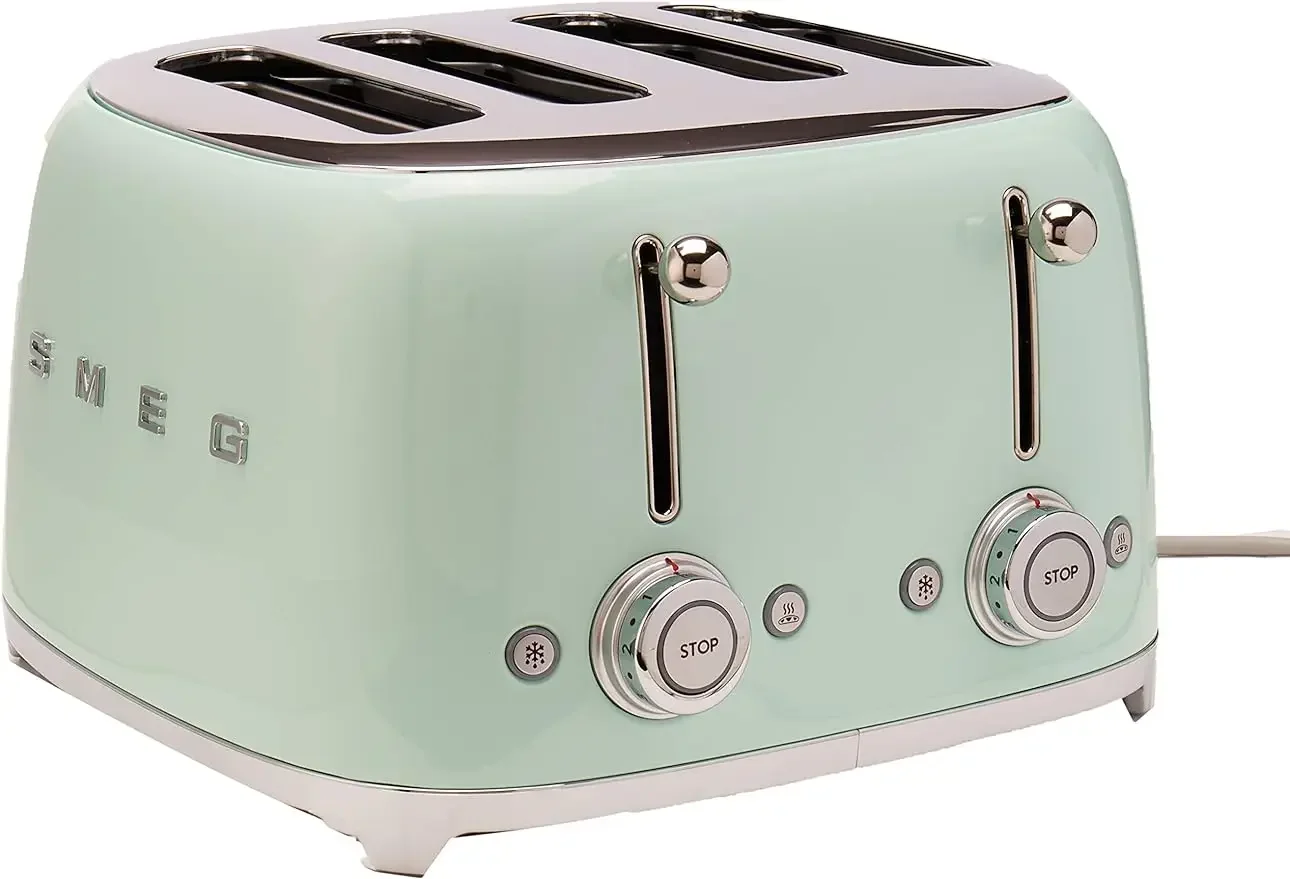 

Тостер Smeg 50-х Retro Line Pastel Green с 4x4 слотами