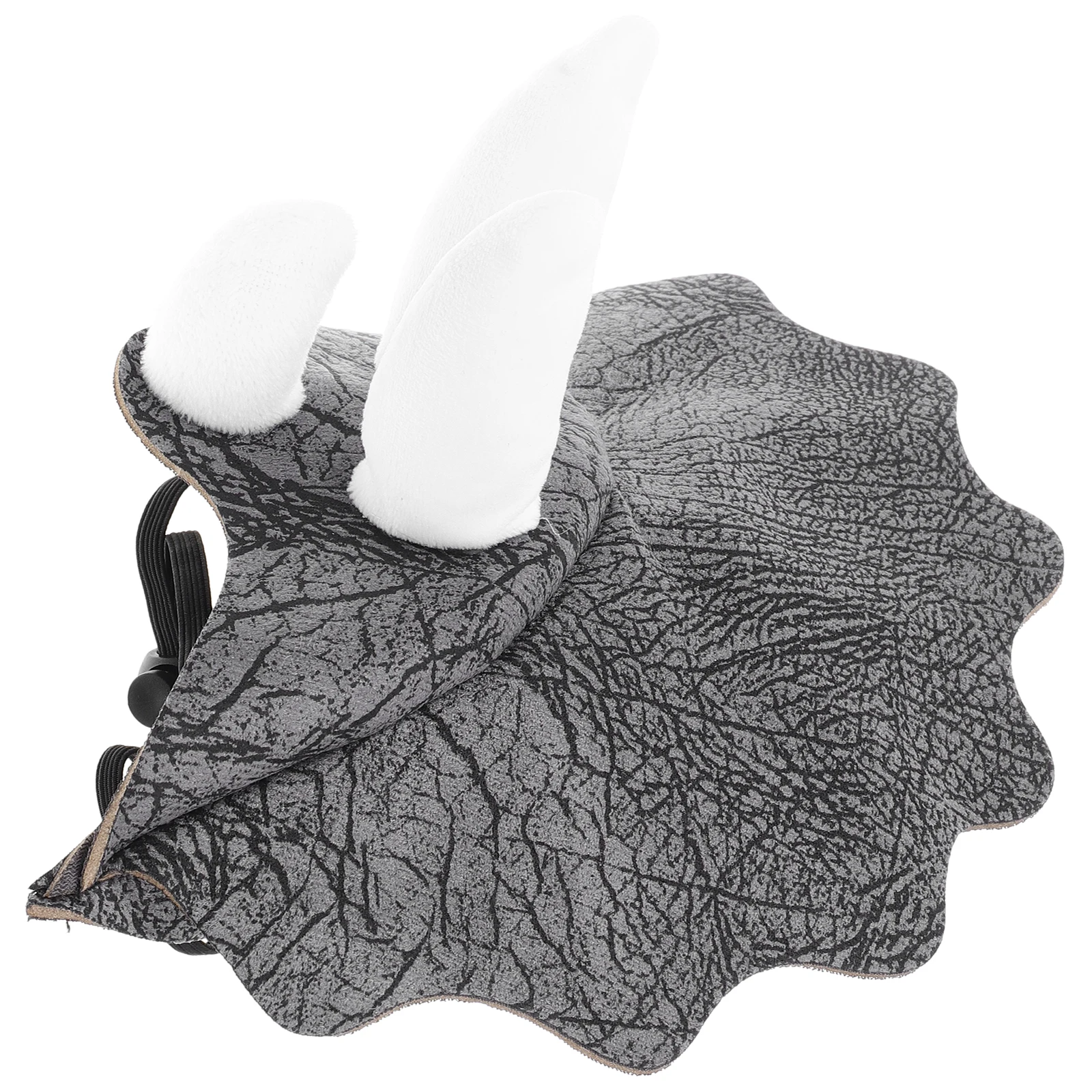 

Dinosaur Hat for Dogs Triceratops Costume Adjustable Buckle Pet Dog Hat Small Dog Halloween Headpiece Crown Lightweight Rubber