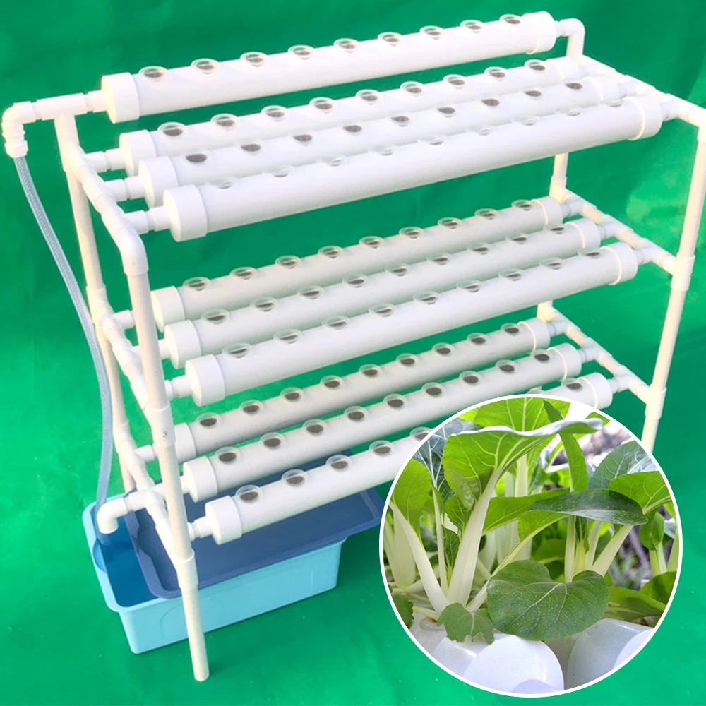Kit de culture hydroponique 108 sites de culture, kit d'outils pour plantes et légumes à 3 niveaux, 90 sites de culture, kit de culture à 3 niveaux
