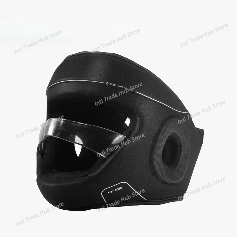 Adjustable Children Adult Sanda Muay Thai Boxing Helmet W/Insert Mask Kick Martial Arts Combat Headgear Training Equipment EO