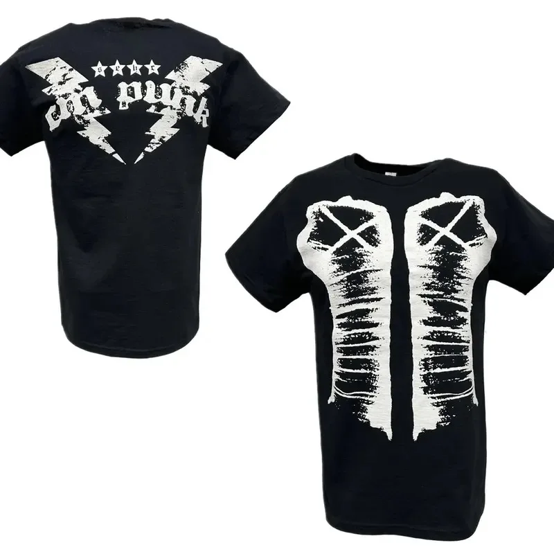 ♥ Camiseta Punk con estampado 3D de luchador Cm para hombre, Top grande deportivo callejero, novedad de verano 2025 ★ ☆ ly99