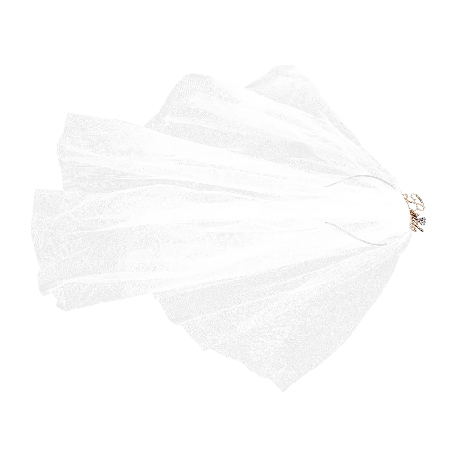 

Bride Headband Veil Wedding Bridal Headdress Stable Material Versatile Use Bridal Accessories Bachelorette Party Shower