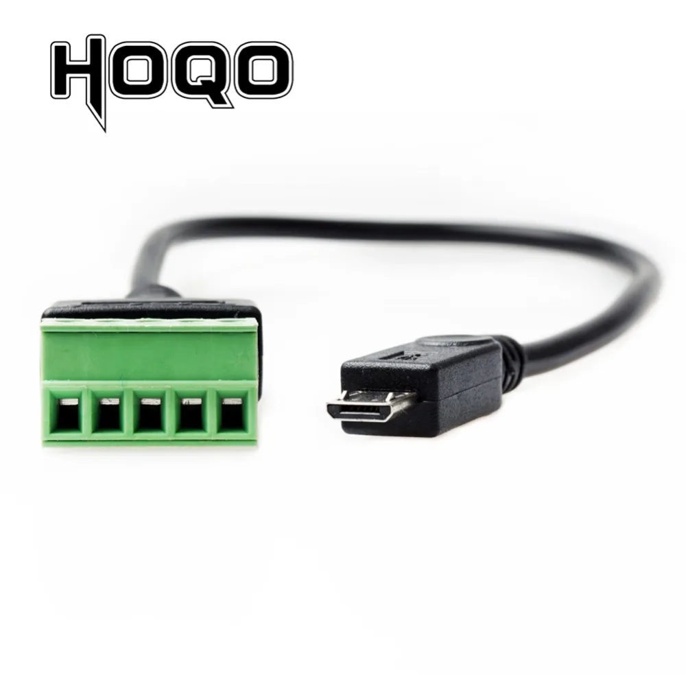 Złącze Micro USB do 5 sworzeń z gwintem port micro USB z osłoną Micro USB2.0 do wkręcającego kabla wtyczka terminalowa