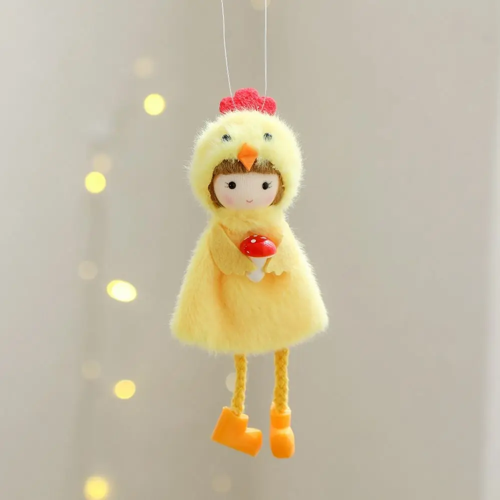 New Chicken Angel Hanging Easter Chicken Hanging Girl Pendant Easter Party Props Easter Decoration Chick DIY Egg Pendant
