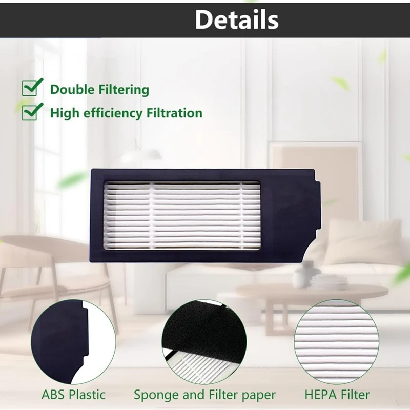 صندوق غبار بديل لـ Ecovacs Deebot ، Deebot X1 ، Omni ، T10 Turbo Robot ، قطع غيار المكنسة الكهربائية ، الملحقات مع المرشحات