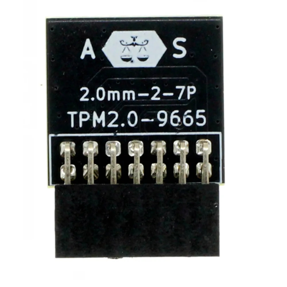 TPM2.0 Security Module for Motherboard, 20Pin / 14Pin SPI TPM Module Upgrade Kit Support Windows 11 System Encryption