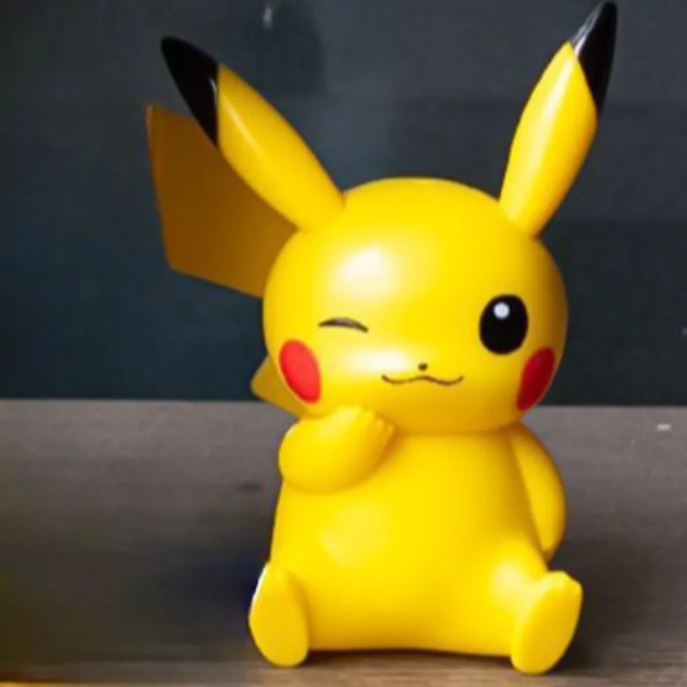 

Popular Anime Pokémon Blowing Doll Series Dolls Pikachu Eevee Bulbasaur Jirachi Psyduck Blowing Glowing Desktop Ornament Toys