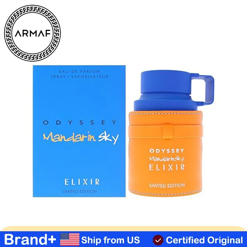 Armaf Odyssey Mandarin Sky Elixir Edición Limitada para Hombre, 100 ml, Eau de Parfum en Spray, Colonia de Larga Duración, Fragancia Árabe Persistente