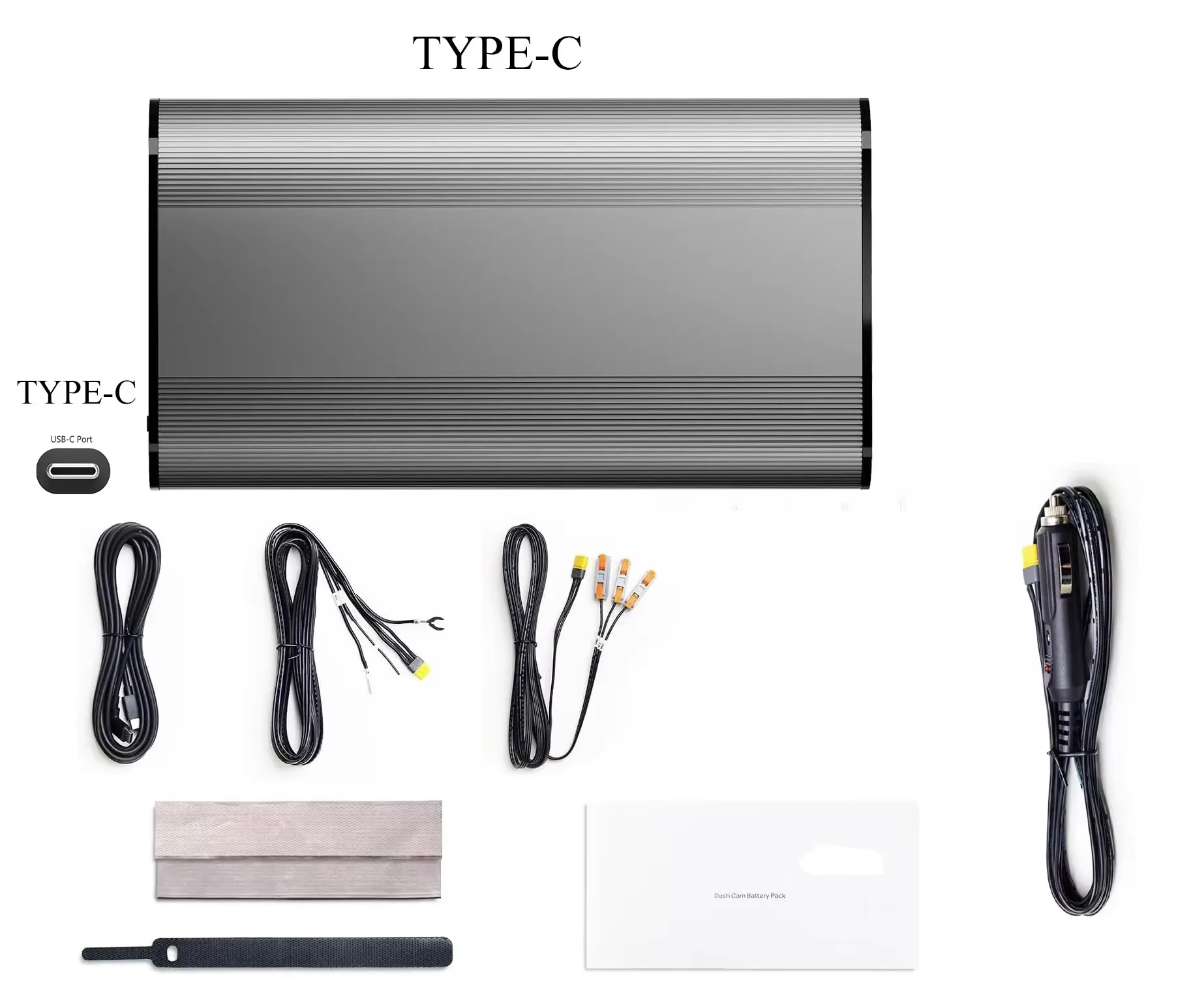 para batería de cámara de salpicadero 70mai, potencia de respaldo LiFePO4 de 96Wh, modo de estacionamiento de hasta 30 horas, protección de bajo voltaje, 11,2-30V