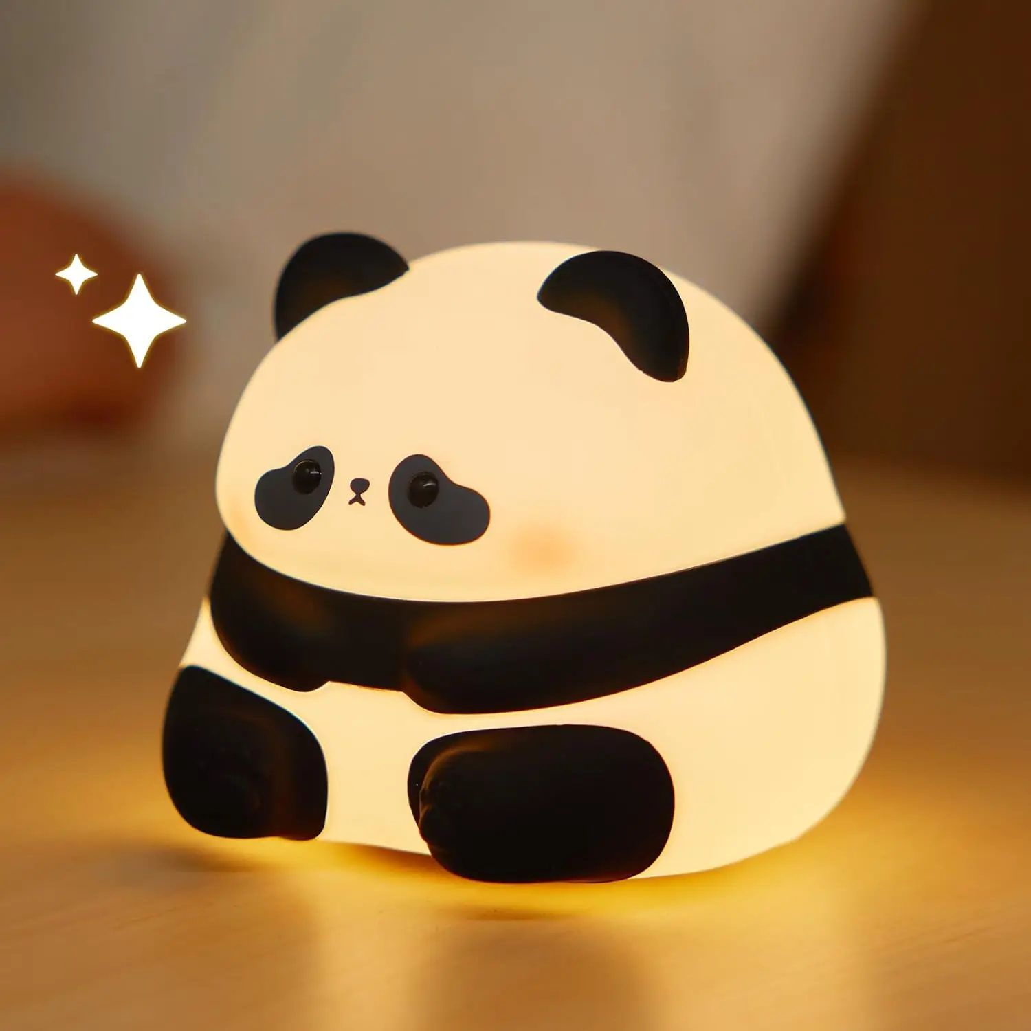 Cute Panda Night Light, Led Novelty Animal Night Lamp, 3 Level Dimmable Nursery Nightlight For Breastfeeding Toddler Baby Decor