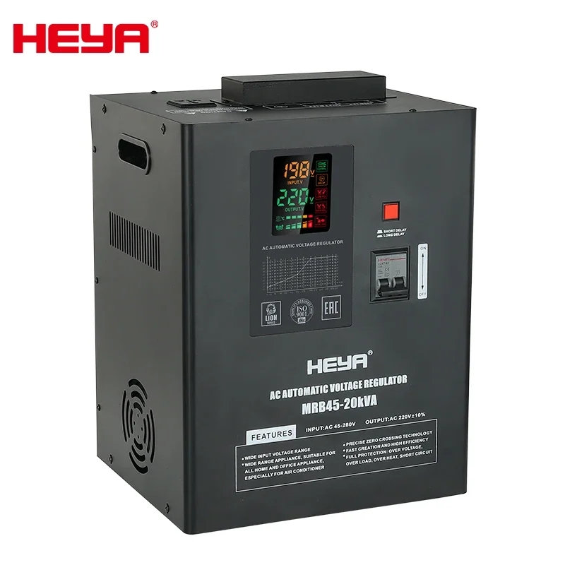 Russian Low Voltage 80-270V Hanging 15KVA AVR 220V AC Automatic Voltage Regulator Stabilizers