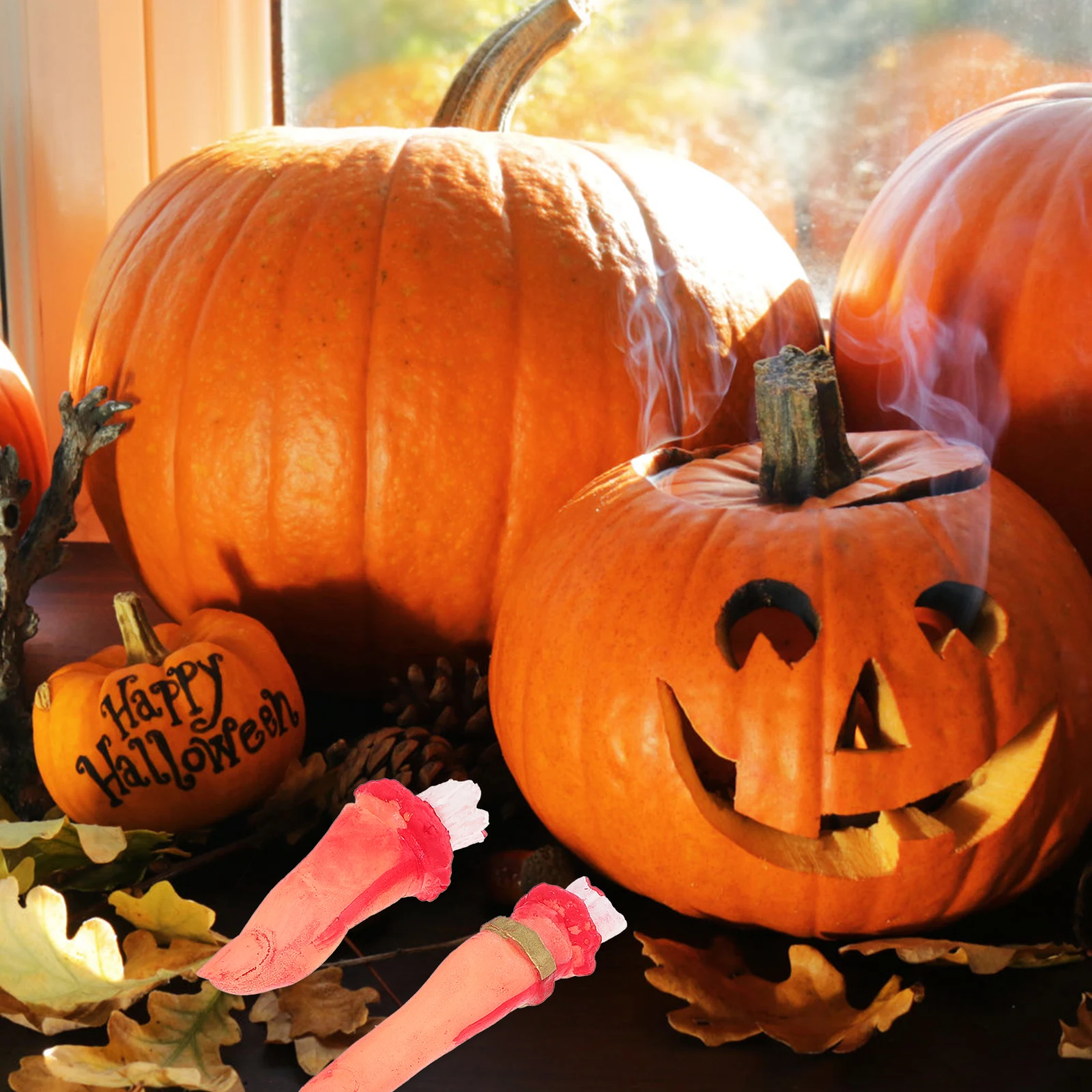 10 Pcs Fake Bloody Fingers Severed Finger Props Halloween Horror Haunted House Party Prank Toys Ghost Cosplay Gag