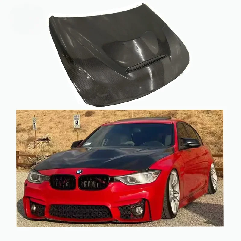 GTS Style Carbon Fiber Engine Hood Bonnet For M3 M4 F82 F80 Upgrade GTS Hood Carbon Fiber Cover