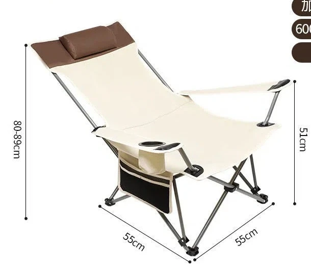 야외 접이식 라운지 의자 휴대용 초경량 낚시 의자 해변 캠핑 감독 의자 등받이 작은 의자 점심 시간