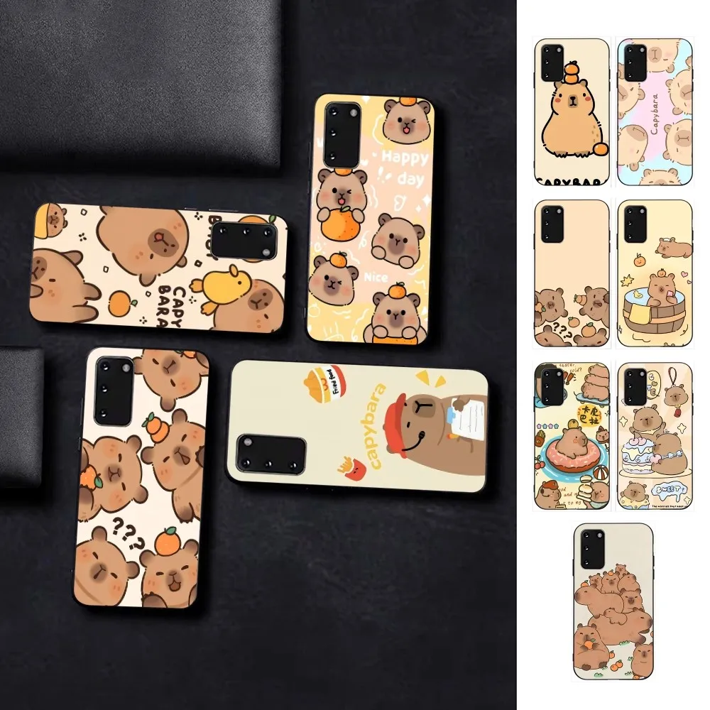 

Cartoon Capybara Phone Case For Samsung S 9 10 20 21 22 23 30 23 24 plus lite Ultra FE S10lite Fundas